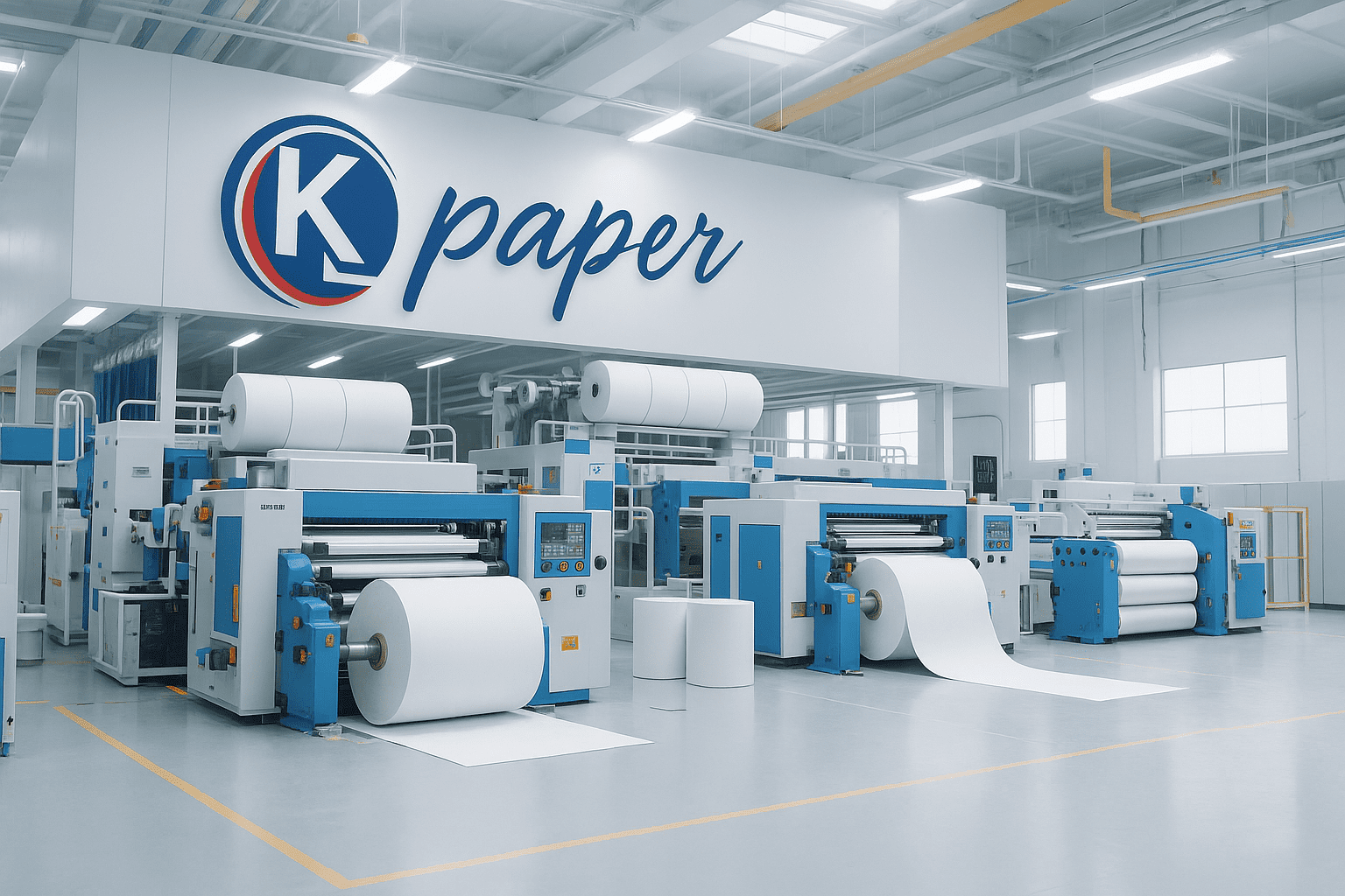 Produtos KLPAPER – Papel toalha interfolha, lençol hospitalar e papel higiênico industrial 100% celulose